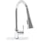 Novatto Dual Action Single Lever Pull-down Kitchen Faucet in Chrome NKF-H14CH-D - alternate 1